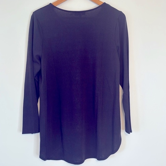 CALVIN KLEIN Women's Tunic Top in Black - Picture 2 of 5
